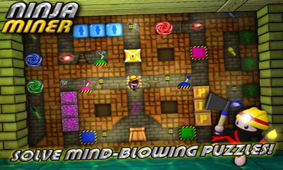 Captures d'écran du jeu Ninja Mineur pour Android, une tablette.