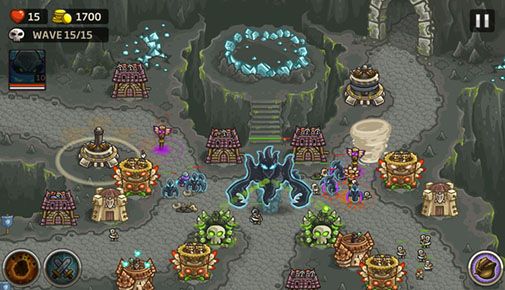 Captures d'écran du jeu Kingdom rush: les Frontières pour Android, une tablette.