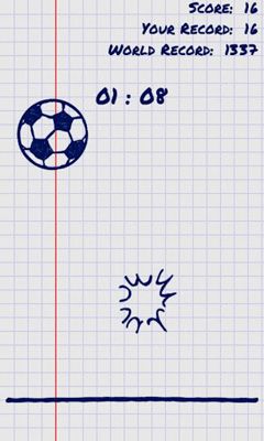 Captures d'écran du jeu Jongler avec le Doodle sur Android, une tablette.