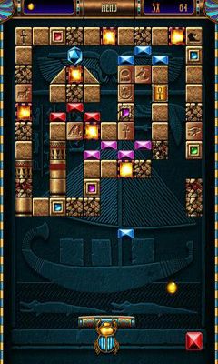 Captures d'écran du jeu Blocs de Pyramide Breaker Prime sur Android, une tablette.