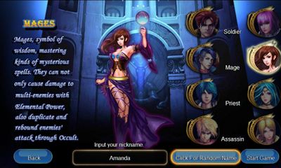 Captures d'écran du jeu à la Age of Warcraft pour Android, une tablette.