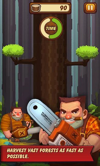 Screenshots of the game story Timber on Android phone, tablet.
