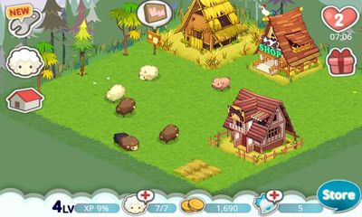 Screenshots of the game Tiny Farm on Android phone, tablet.