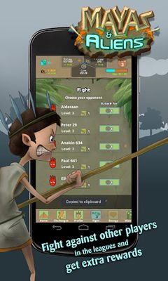 Screenshots of the game Mayas & Aliens on Android phone, tablet.