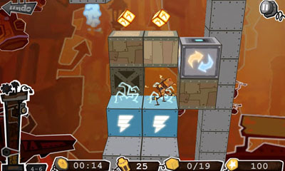 Captures d'écran du jeu Robo5 sur Android, une tablette.