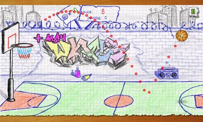 Screenshots of Doodle Basketball on Android phone, tablet.