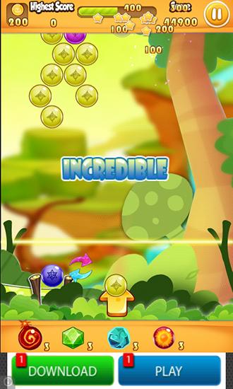 Screenshots of the game Bipika shooter bubble XL on Android phone, tablet.