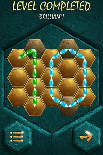 Screenshots of the game Crystalux on Android phone, tablet.