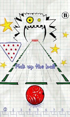 Screenshots of Doodle Bowling on Android phone, tablet.