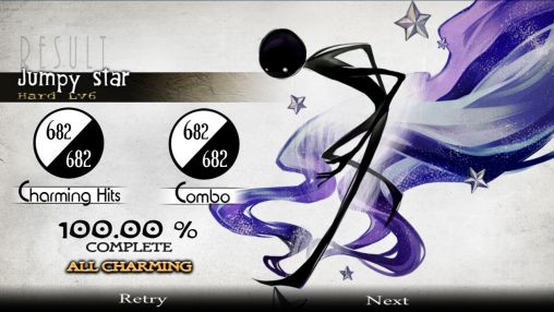Screenshots of the game Deemo on Android phone, tablet.