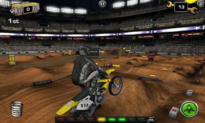 Screenshots of the game SupercrossPro on Android phone, tablet.
