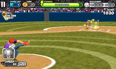 Captures d'écran de Flick jeu de Baseball sur Android, une tablette.