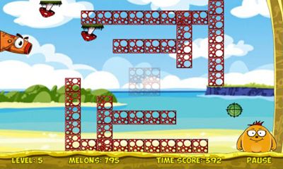 Capturas de tela do Bounce Melão jogo no telefone Android, tablet.