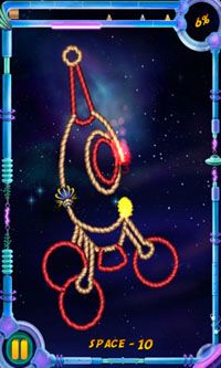 Screenshots of the game Burn the Rope Worlds on Android phone, tablet.