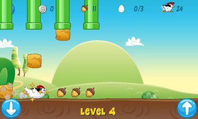 Screenshots of the game Ninja Chicken Android phone, tablet.