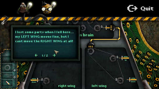 Screenshots of the game Machineers on Android phone, tablet.