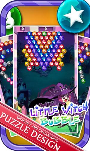 Screenshots of the game Little witch bubble on Android phone, tablet.