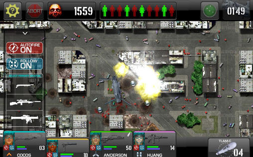 Screenshots of the game War of the zombie for Android phone, tablet.