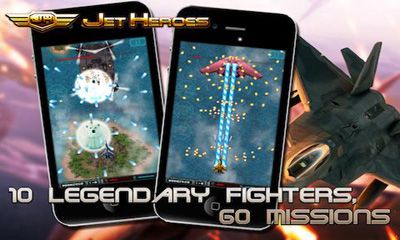 Captures d'écran du jeu Jet Héros sur Android, une tablette.