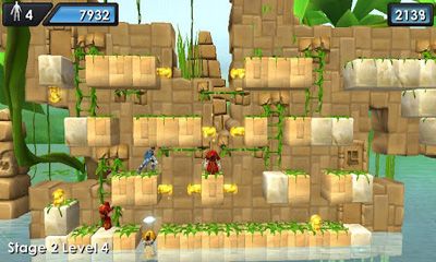 Capturas de tela do jogo Lode Runner X para telefone Android, tablet.