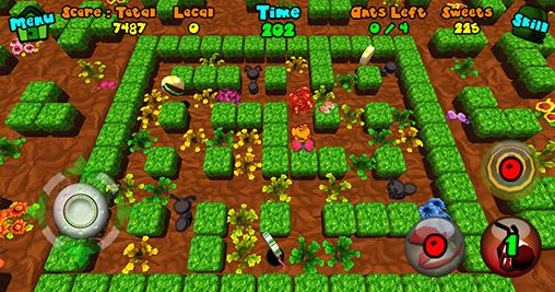 Screenshots of the game Dynamite ants on Android phone, tablet.