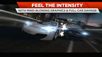 Screenshots of Need for Speed: Most Wanted on Android phone, tablet.
