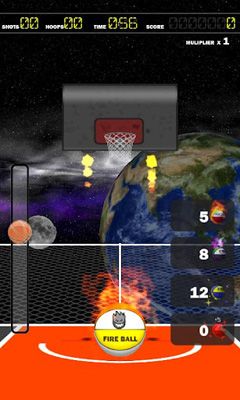 Captures d'écran du jeu de Basket-ball Dunkadelic pour Android, une tablette.