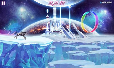 Screenshots of the game Robot Unicorn Attack 2 for Android phone, tablet.