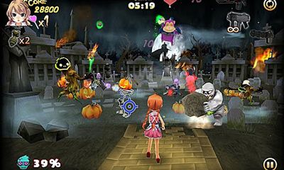 Screenshots of the game Zombie Panic in Wonderland on your Android phone, tablet.