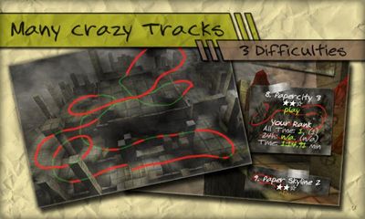Screenshots of the game Paper Race 3D on your Android phone, tablet.