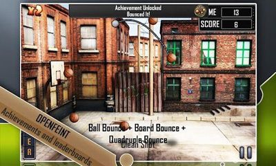 Captures d'écran du jeu Slam Dunk Basketball Android, une tablette.