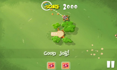 Captures d'écran du jeu Porcs dans les Arbres sur Android, une tablette.