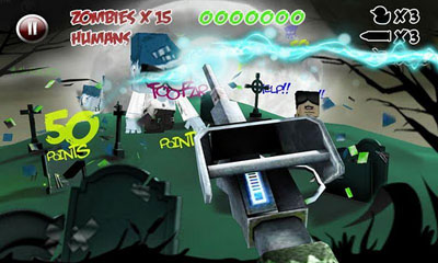 Captures d'écran du jeu Papier Zombie pour Android, une tablette.