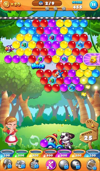 Screenshots of the game Bubble story on Android phone, tablet.