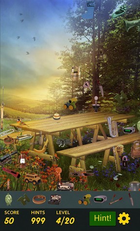 Screenshots of Hidden object games: winter garden on your Android phone, tablet.