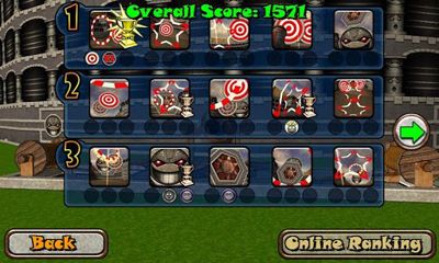 Captures d'écran du jeu BlastABall sur Android, une tablette.