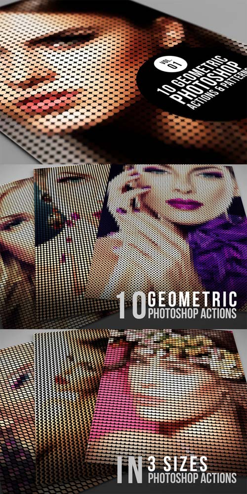 CreativeMarket 10 Geometric Photoshop Actions 01