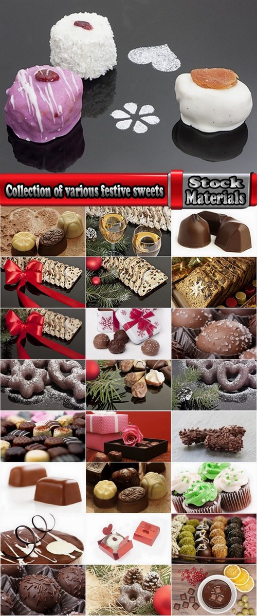 Collection of various festive sweets #2-25 UHQ Jpeg