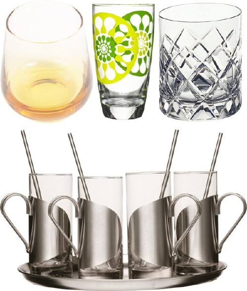 Стеклянные и керамические стаканы и рюмки (подборка изображений)