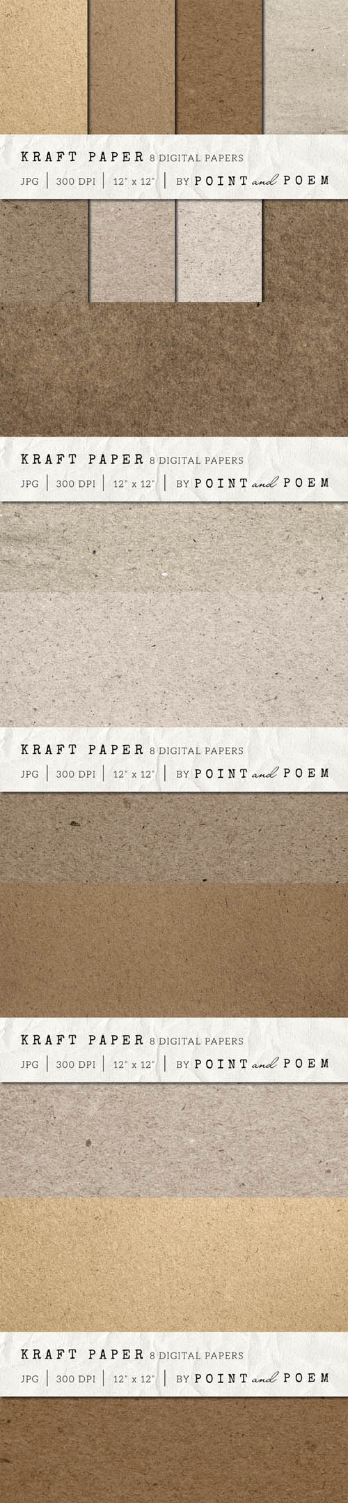 CreativeMarket - Kraft Paper Texture Pack - Natural 109306