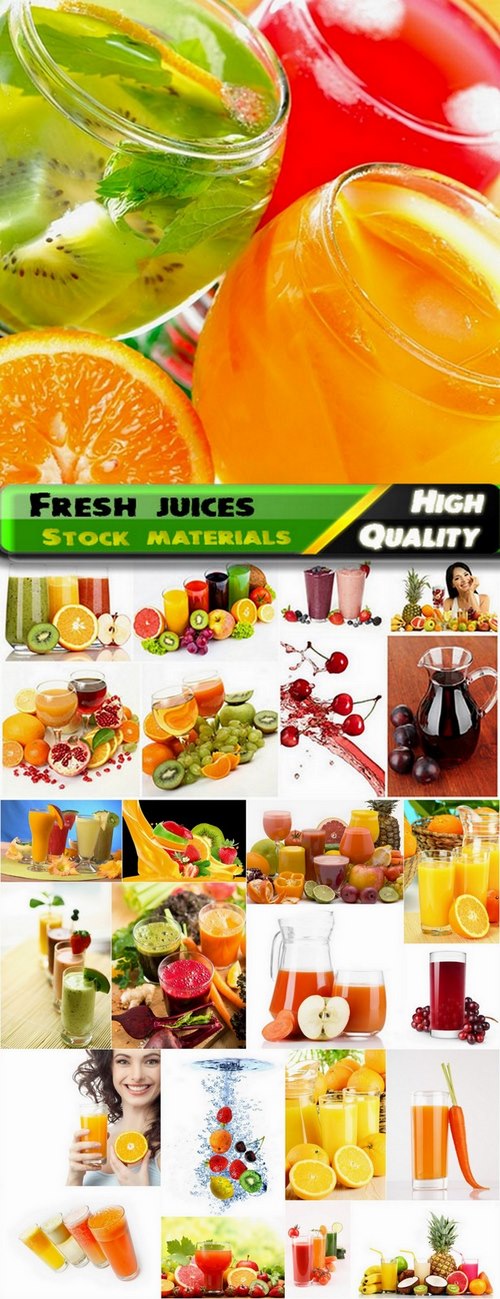Fresh juices and fruits Stock images - 25 HQ Jpg
