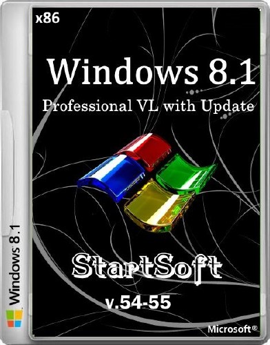 Windоws 8.1 Professional VL with Update StartSoft v.54-55 (x86/2014/RUS)
