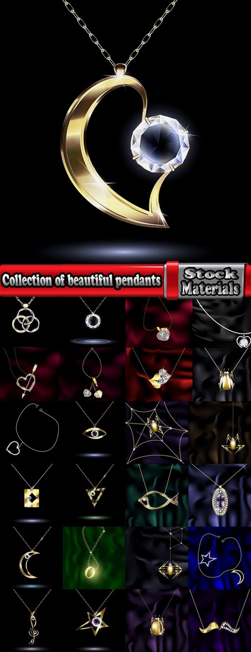 Collection of beautiful pendants 25 Eps