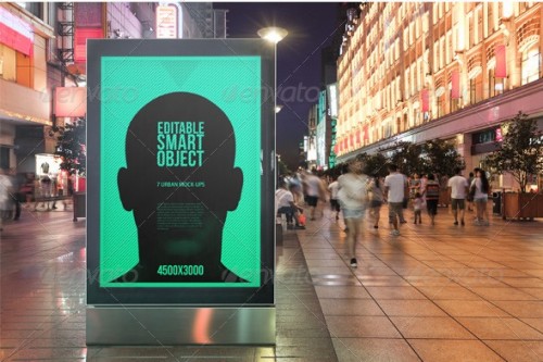graphicriver - Urban Poster / Billboard Mock-ups - Night Edition visual