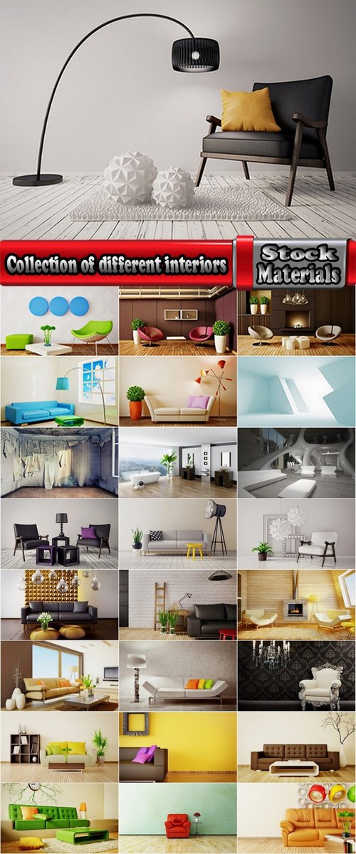 Collection of different interiors 25 HQ Jpeg