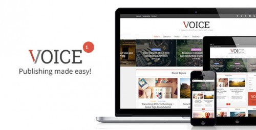 Voice - Clean News Magazine WordPress Theme visual