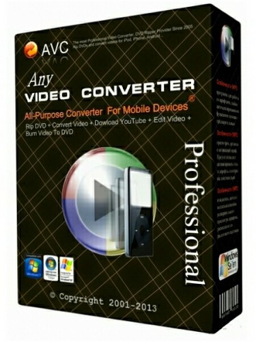 Any Video Converter Professional 5.7.7 (ML/RUS)