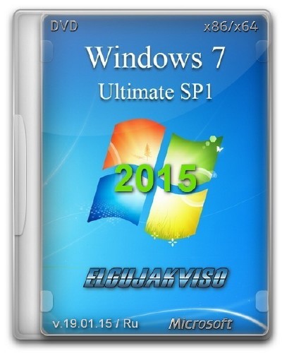 Windows 7 Ultimate SP1 Elgujakviso Edition v.19.01.15 (x86/x64/2015/RUS)