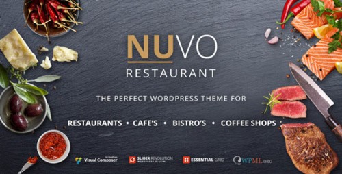 NULLED NUVO v2.5 - Restaurant, Cafe & Bistro WordPress Theme product snapshot