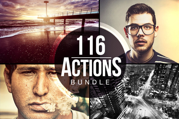 CreativeMarket  - 116 Actions Bundle